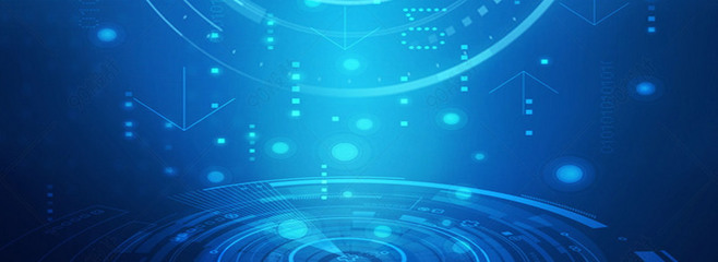 電子科技 藍色簡約，智慧未來