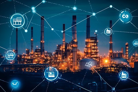 管道插畫 連接網絡科技的視覺紐帶